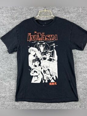 InuYasha Anime Graphic Tee 2009 Official Licensed Y2K Manga Cast Print